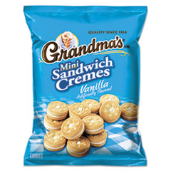 Mini Vanilla Creme Sandwich Cookies, 3.71 oz, 24/Carton