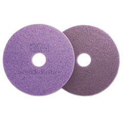 Diamond Floor Pads, 20" Diameter, Purple, 5/Carton