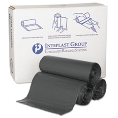 High-Density Commercial Can Liners, 55 gal, 22.1 mic, 36" x 60", Black, 150/Carton