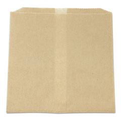 Waxed Napkin Receptacle Liners, 8.5" x 8", Brown, 500/Carton