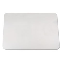 KrystalView Desk Pad with Antimicrobial Protection, Glossy Finish, 24 x 19, Clear