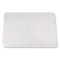 KrystalView Desk Pad with Antimicrobial Protection, Glossy Finish, 36 x 20, Clear