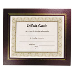 Leatherette Document Frame, 8.5 x 11, Burgundy, Pack of Two