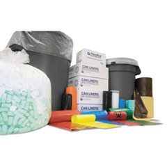 Institutional Low-Density Can Liners, 10 gal, 0.35 mil, 24" x 24", Black, 50 Bags/Roll, 20 Rolls/Carton