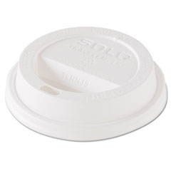 Traveler Dome Hot Cup Lid, Fits 8 oz Cups, White, 100/Pack, 10 Packs/Carton