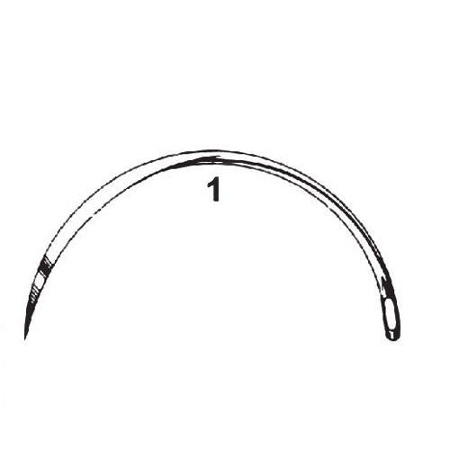 Lane's Cleft Palate 3/8 Circle Cutting Edge Needles, CS Disposable Suture, Non-Sterile Stainless SteelSize: 1,2,3