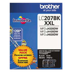 LC2072PKS Innobella™ Super High-Yield Ink, 1,200 Page-Yield, Black, 2/Pack