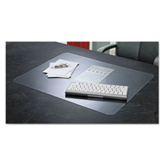 KrystalView Desk Pad with Antimicrobial Protection, Matte Finish, 22 x 17,  Clear