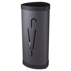 Triangular Umbrella Stand, Steel/Plastic, 10.25w x 10.25d x 23.67h, Black