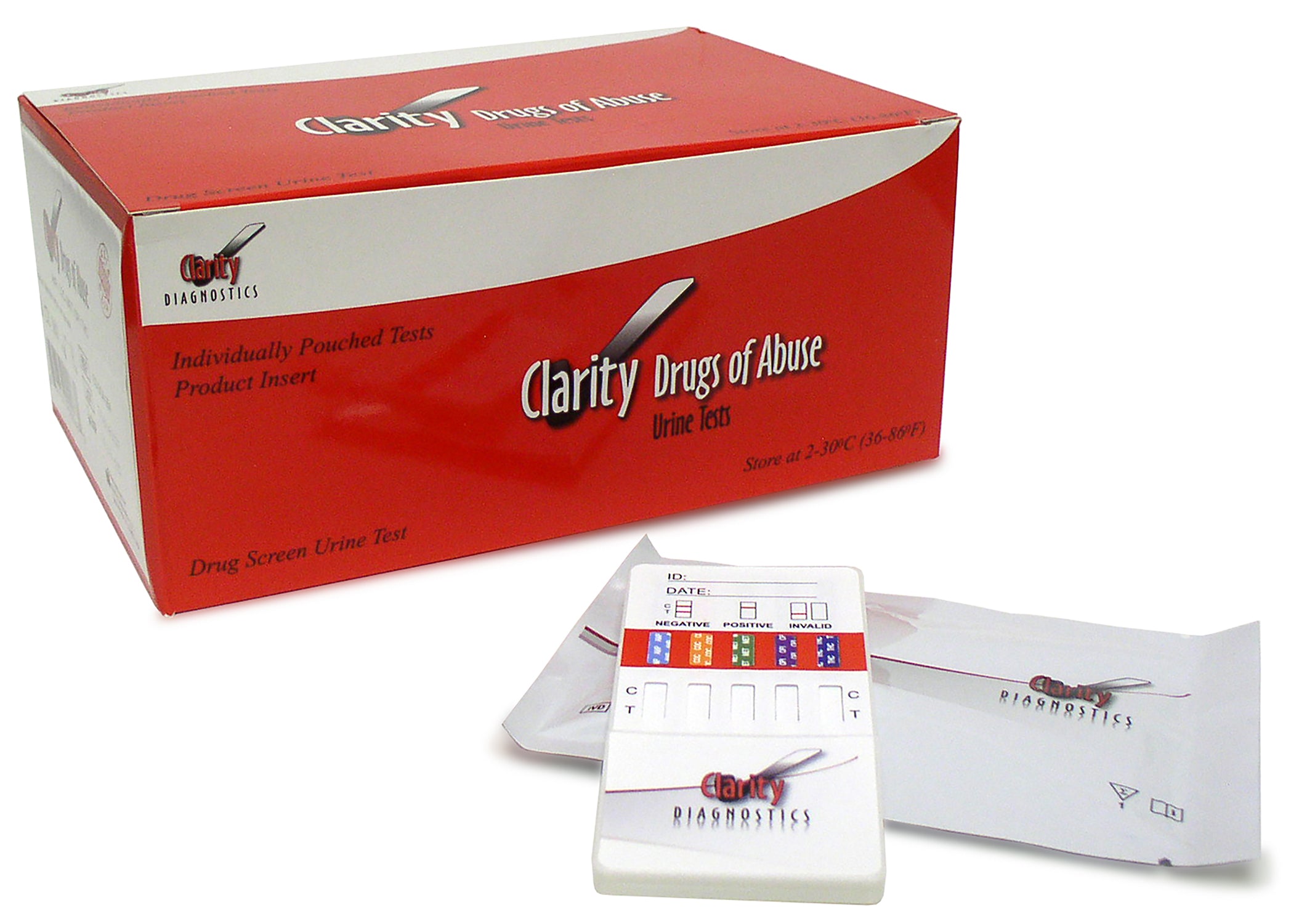 Clarity Dip Card 10 Panel AMP, BAR, BZO, COC, MAMP Testing Cup - MET), MTD, OPI2000 Testing Cup - OPI), PCP, TCA, THC