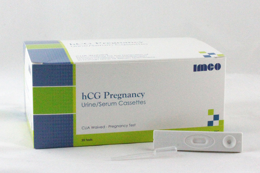 IMCO Brand hCG Pregnancy Combo (Urine/Serum) Test Cassette, CLIA Waived