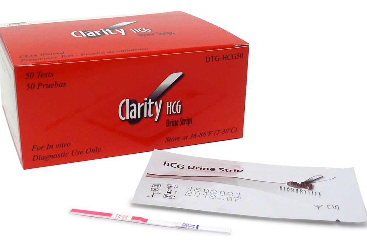 Clarity HCG Test Strip (Box 25) “CLIA Waived”