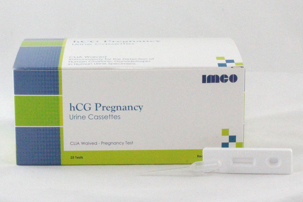 IMCO Brand hCG Pregnancy Urine Test Cassettes, CLIA Waived