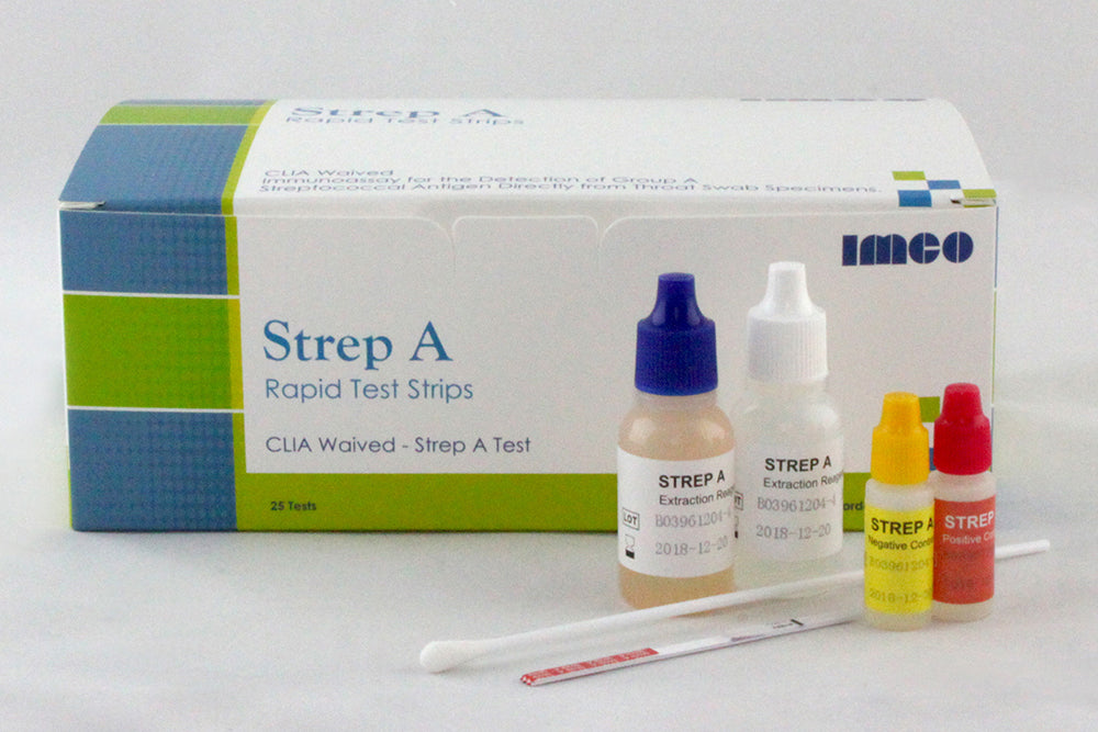 IMCO Brand Strep A Test Kit, CLIA Waived