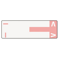 AlphaZ Color-Coded First Letter Combo Alpha Labels, I/V, 1.16 x 3.63, Pink/White, 5/Sheet, 20 Sheets/Pack