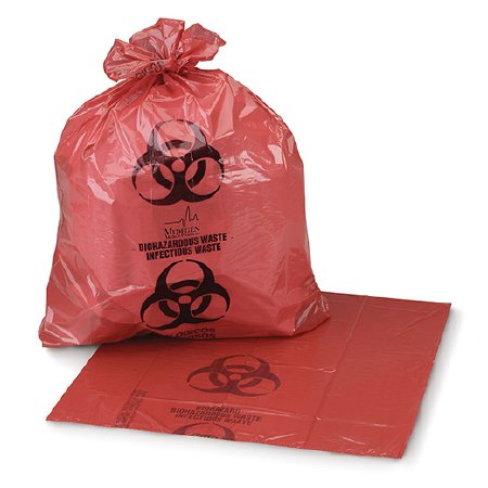 Bag: Bio 37X50 3.0Ml Red Pr Rl 25/Cs