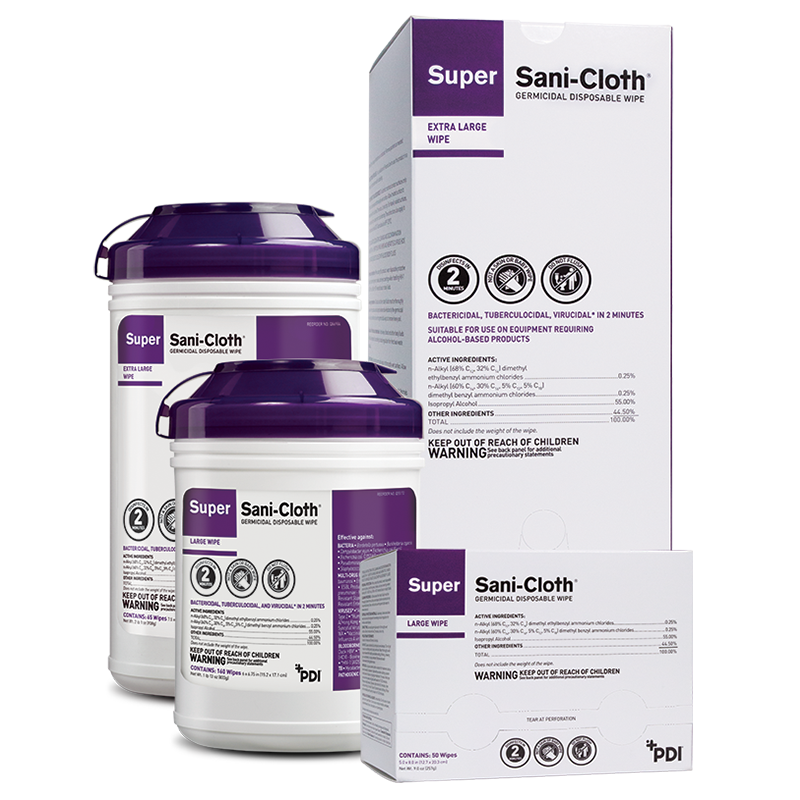 Super Sani-Cloth® Germicidal Disposable Wipe