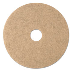 Ultra High-Speed Natural Blend Floor Burnishing Pads 3500, 20" Diameter, Tan, 5/Carton