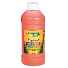 Premier Tempera Paint, Orange, 16 oz Bottle