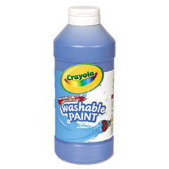 Washable Paint, Blue, 16 oz Bottle