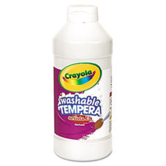 Artista II Washable Tempera Paint, White, 16 oz Bottle