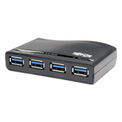 USB 3.0 SuperSpeed Hub, 4 Ports, Black