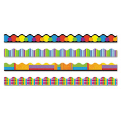 Terrific Trimmers Border Variety Set, 2.25" x 39", Collage, Assorted Colors/Designs, 48/Set