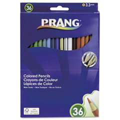 Colored Pencil Sets, 3.3 mm, 2B, Assorted Lead and Barrel Colors, 36/Pack