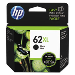 HP 62XL, (C2P05AN) High-Yield Black Original Ink Cartridge