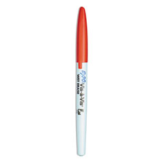 Vis-a-Vis Wet Erase Marker, Fine Bullet Tip, Red, Dozen