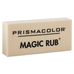 MAGIC RUB Eraser, For Pencil/Ink Marks, Rectangular Block, Medium, Off White, Dozen