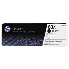 HP 83A, (CF283A-D) 2-Pack Black Original LaserJet Toner Cartridges