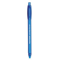 ComfortMate Ultra Ballpoint Pen, Retractable, Fine 0.8 mm, Blue Ink, Blue Barrel, Dozen