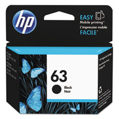 HP 63, (F6U62AN) Black Original Ink Cartridge