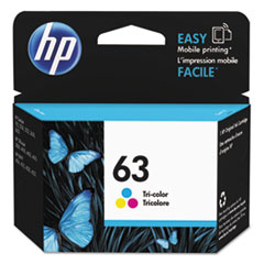 HP 63, (F6U61AN) Tri-Color Original Ink Cartridge