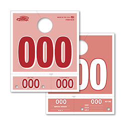 Colored Dispatch Numbers - Red 1000 / PK