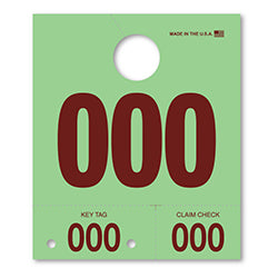 Colored Dispatch Numbers - Green 1000 / PK