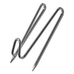 Panel Wall Wire Hooks, Silver, 25 Hooks/Pack