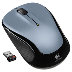 M325 Wireless Mouse, 2.4 GHz Frequency/30 ft Wireless Range, Left/Right Hand Use, Silver