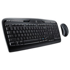 MK320 Wireless Keyboard + Mouse Combo, 2.4 GHz Frequency/30 ft Wireless Range, Black