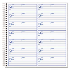 Voice Mail Message Book, One-Part (No Copies), 4 x 1.14, 14 Forms/Sheet, 1,400 Forms Total