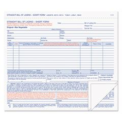 Hazardous Material Short Form, Three-Part Carbonless, 7 x 8.5, 50 Forms Total