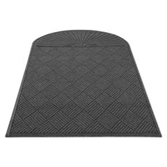 EcoGuard Diamond Floor Mat, Single Fan, 48 x 96, Charcoal