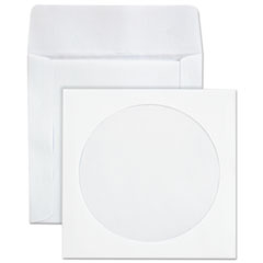 CD/DVD Sleeves, 1 Disc Capacity, White, 100/Box