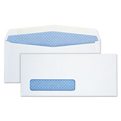 Security Tint Window Envelope, #10, Commercial Flap, Gummed Closure, 4.13 x 9.5, White, 500/Box