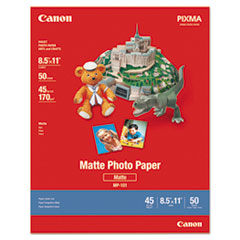 Photo Paper Plus, 8.5 mil, 8.5 x 11, Matte White, 50/Pack