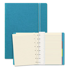 Notebook, 1-Subject, Medium/College Rule, Aqua Cover, (112) 8.25 x 5.81 Sheets