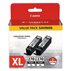 0319C005 (PGI-270XL) High-Yield Ink, Black, 2/Pack