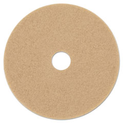 Ultra High-Speed Floor Burnishing Pads 3400, 20" Diameter, Tan, 5/Carton