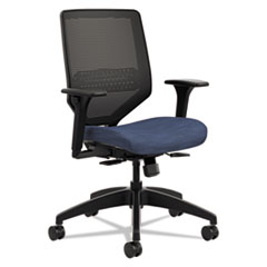 Solve Series Mesh Back Task Chair, Supports Up to 300 lb, 16" to 22" Seat Height, Midnight Seat, Black Back/Base